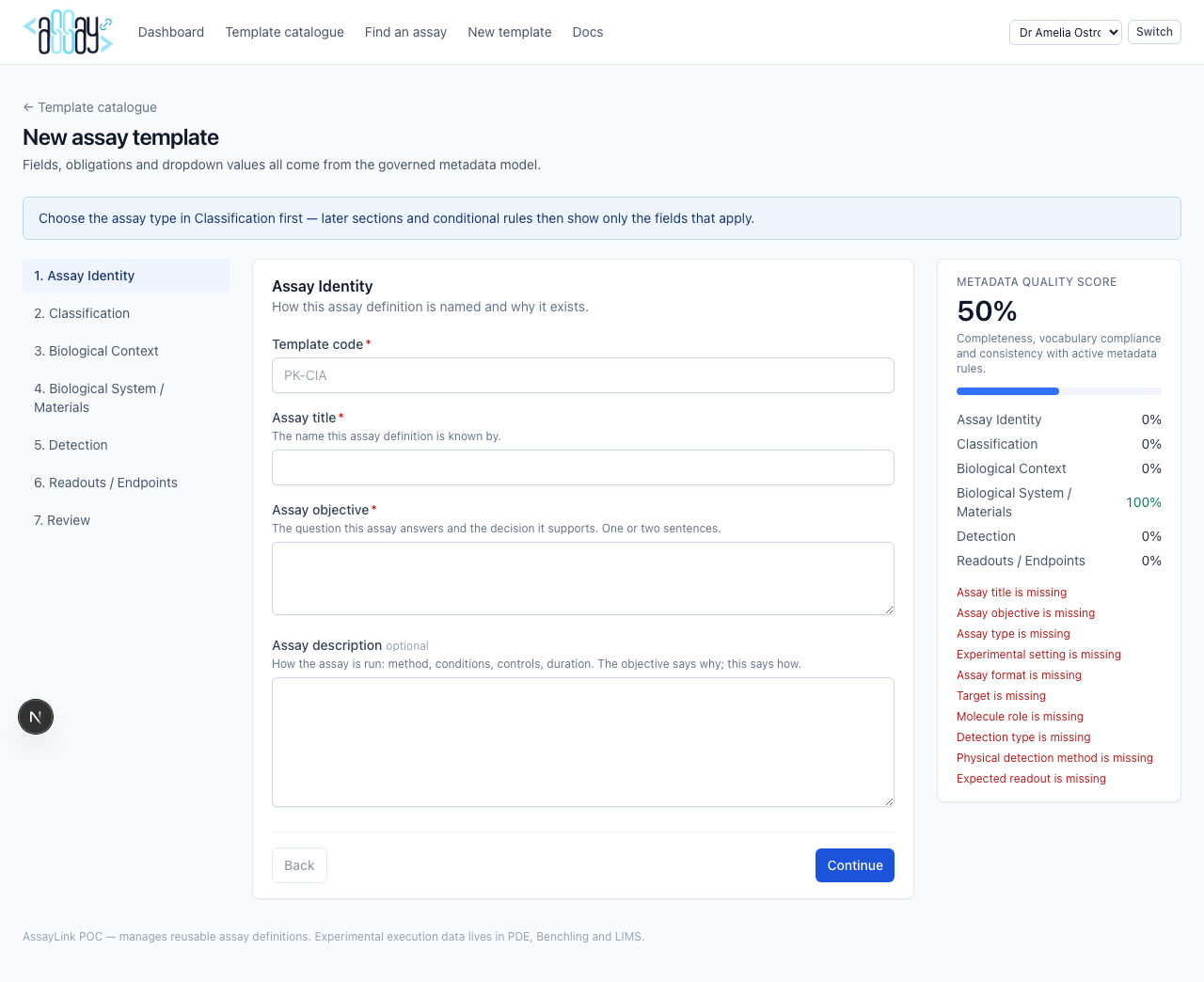 New template authoring wizard